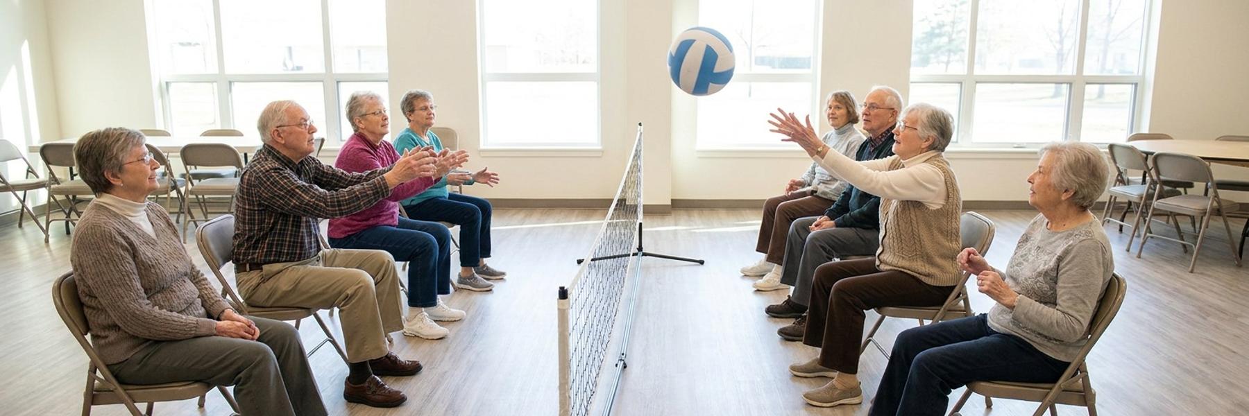 Afternoon Chair Volleyball