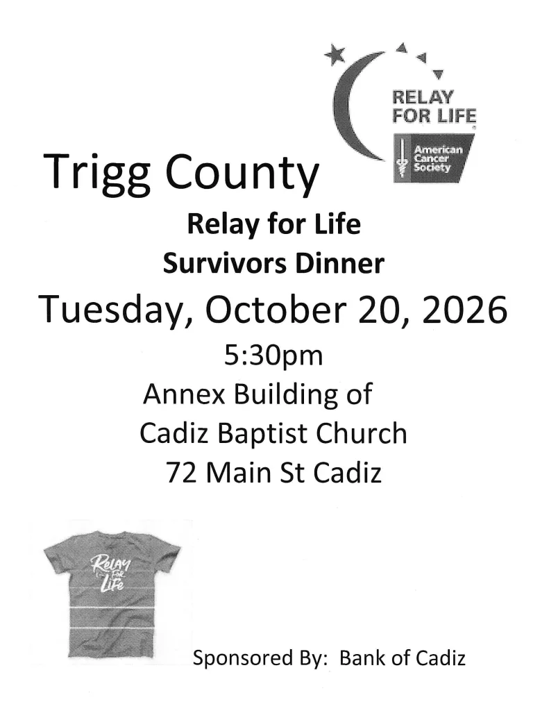 Trigg Relay for Life Survivor Dinner