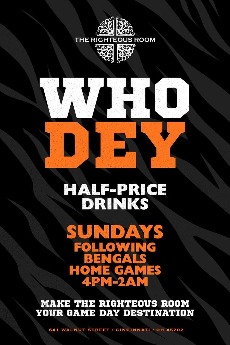 Who Dey Sundays at The Righteous Room