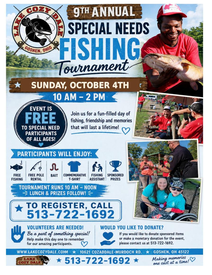 9th Annual Special Needs Fishing Tournament 🎣
