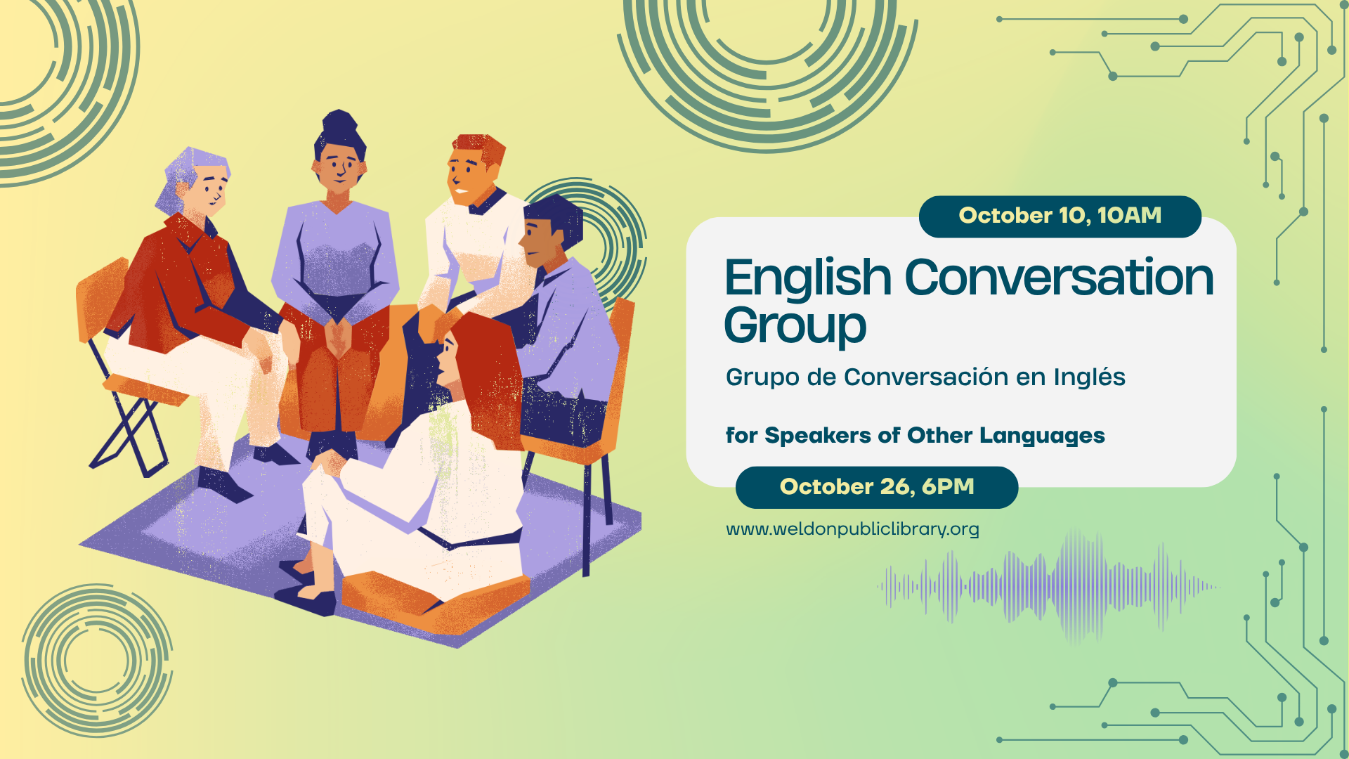 English Conversation Group/Grupo de Conversación en Inglés